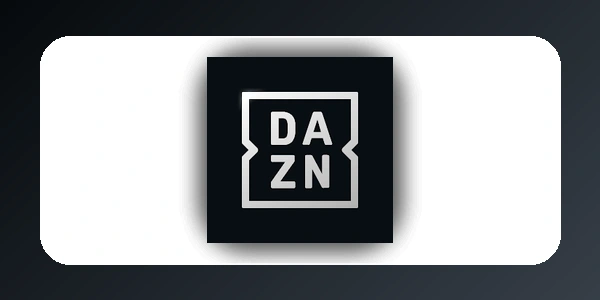 Ícone oficial do app DAZN em card de aplicativo para futebol ao vivo